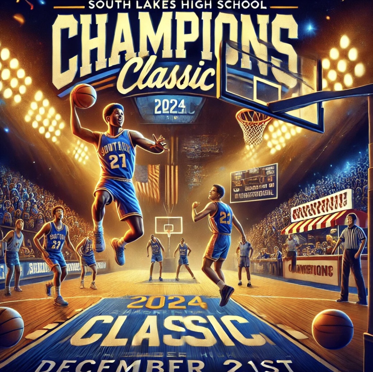 Get Involved at the Champions Classic Basketball Tournament at South Lakes High School!